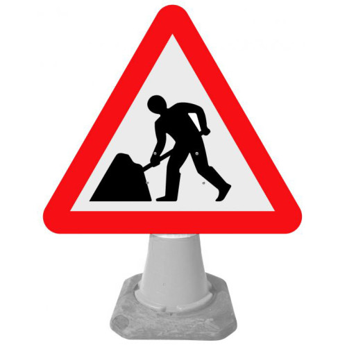 Directional Arrow Cone Sign 750mm