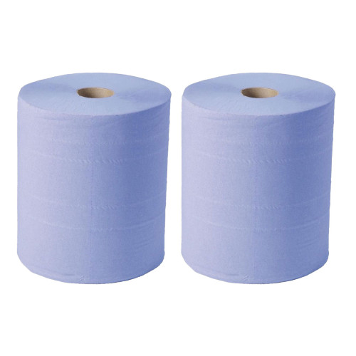 Blue Workshop Wiper Roll - 400m (2 pack)