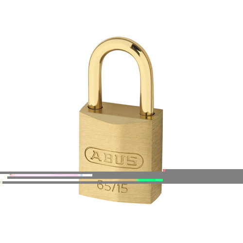 65MB/15mm Solid Brass Padlock Carded