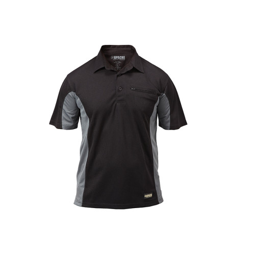 Dry Max Black/Grey Polo Shirt - M (38/40in)