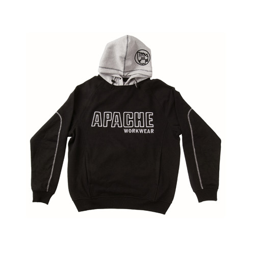 Hooded Sweatshirt Black/Grey - XL (44/46in)