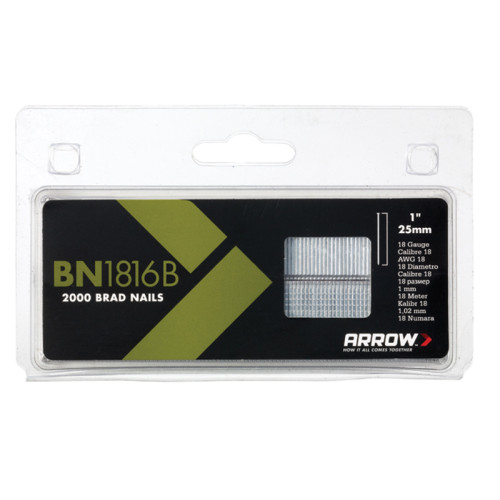 BN1824 Brad Nails 38mm 18g (Pack 1000)