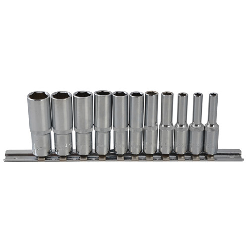 1/4in Drive Deep Socket Set, 11 Piece