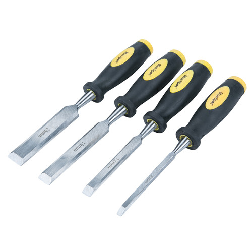 Chisel Set Double Colour Handle Set, 4 Piece