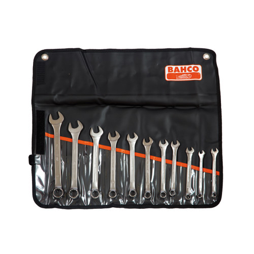 Chrome Polished Combination Spanner Set, 11 Piece