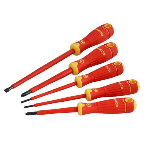 B220.015 BAHCOFIT Insulated Screwdriver Set, 5 Piece