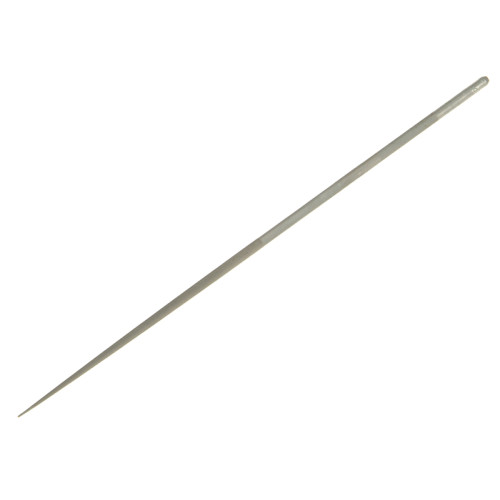 2-307-16-4-0 Round Needle File Cut 4 Dead Smooth 160mm (6.2in)