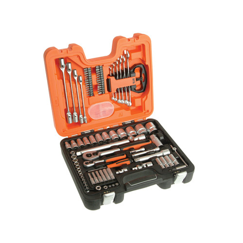 S910 1/4 & 1/2in Drive Socket & Spanner Set, 92 Piece