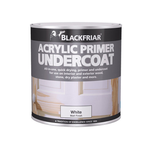 Quick Drying Acrylic Primer Undercoat White 1 litre