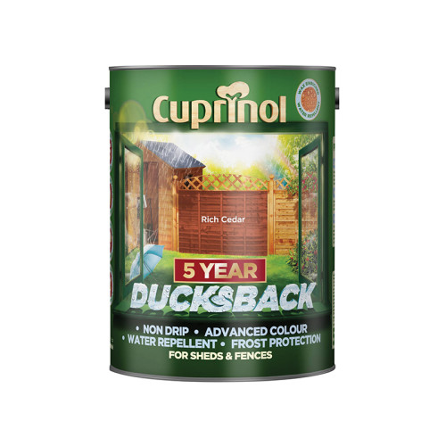 Ducksback 5 Year Waterproof for Sheds & Fences Autumn Gold 5 litre