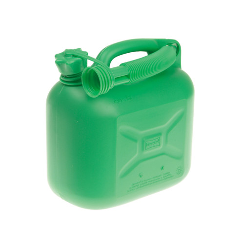 Unleaded Petrol Can & Spout Green 5 litre