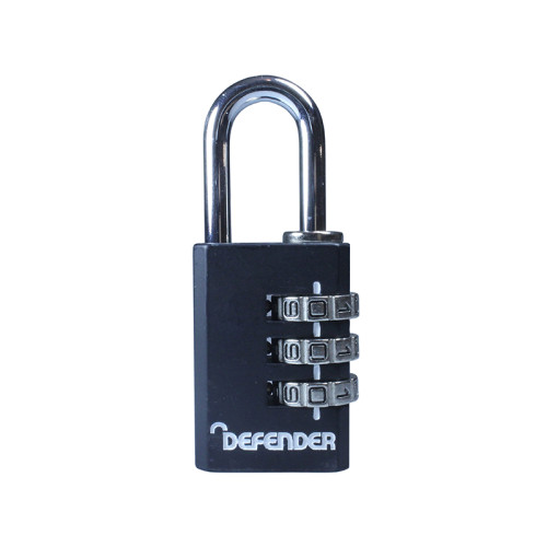 Black Die-Cast Combination Padlock 30mm