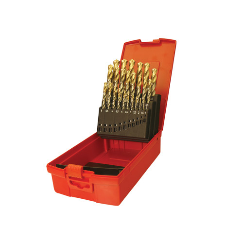 A095 Compact Set HSS TiN Drill Set of 19 1.0-10 x 0.5mm