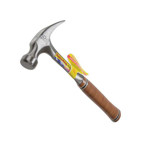 E16S Straight Claw Hammer - Leather Grip 450g (16oz)