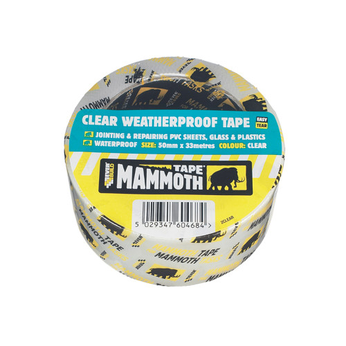 Weatherproof Tape 50mm x 10m Clear