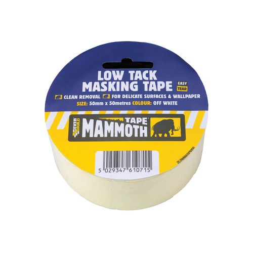 Low Tack Masking Tape 50mm x 25m