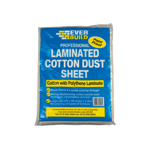 Laminated Cotton Dust Sheet 3.6 x 2.7m