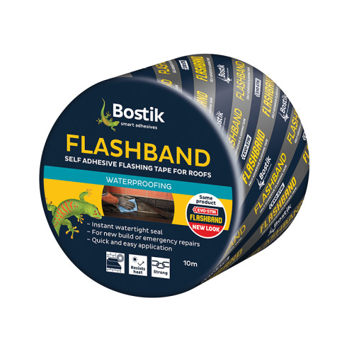 Flashband Roll Grey 75mm x 10m