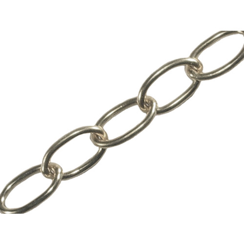 Oval Chain 2.3mm x 10m Chrome