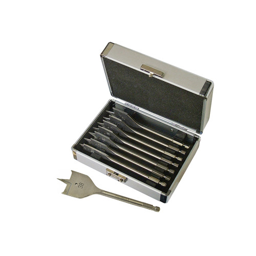 Impact Rated Flat Bit Set, 8 Piece