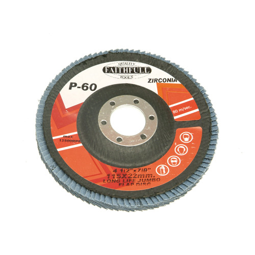 Abrasive Jumbo Flap Disc 115mm Fine