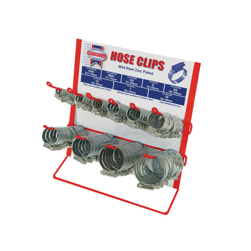 Hoseclip Display C/W Stock 100Pc