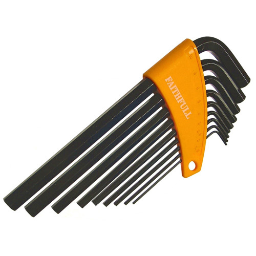 Metric Long Arm Hex Key Set, 9 Piece