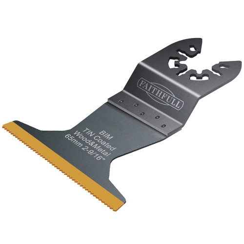 Multi-Functional Tool Bi-Metal Flush Cut TiN Coated Blade 65mm