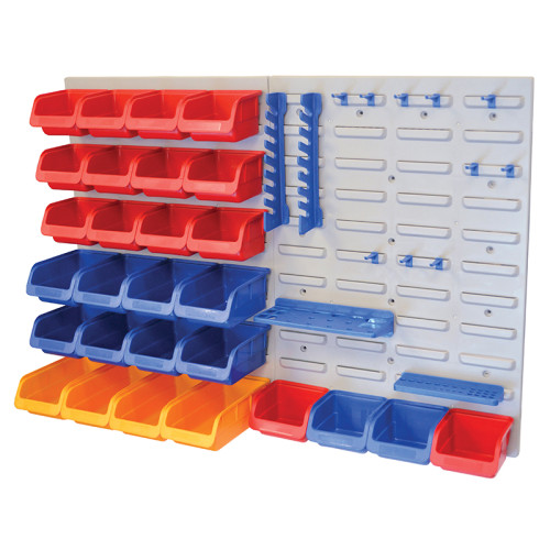 Storage Bin Set with Wall Panels 43 Piece