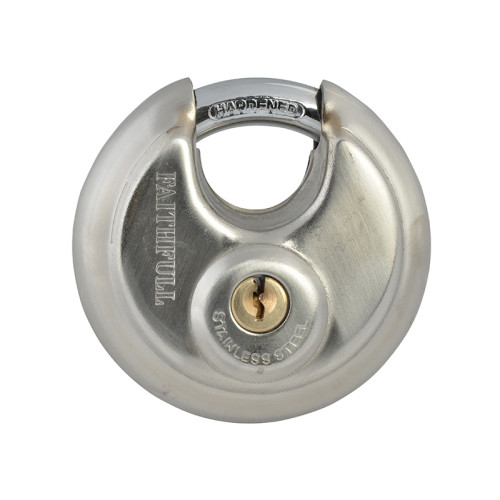 Stainless Steel Discus Padlock 70mm