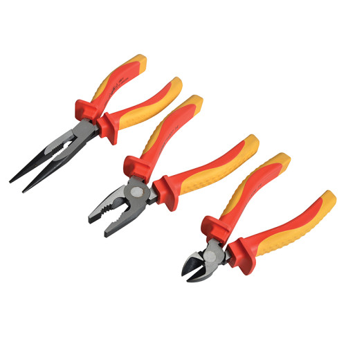 VDE Pliers Set with Pouch, 3 Piece