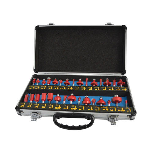 1/4in TCT Router Bit Set, 30 Piece