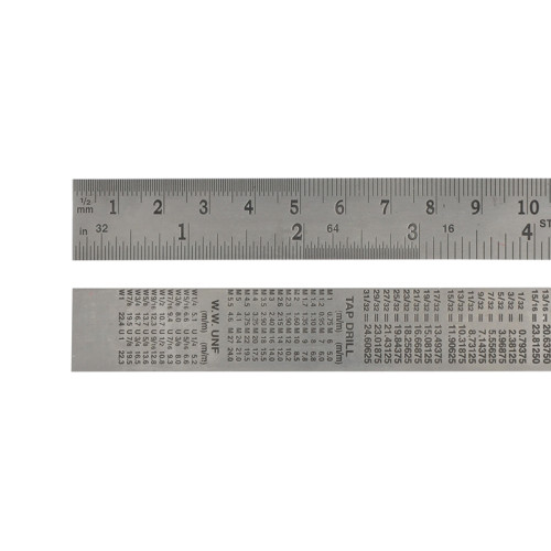 Steel Rule 150mm / 6in x 19mm