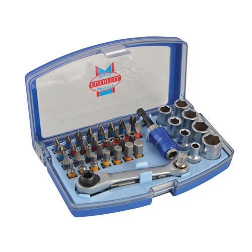 Screwdriver Bit & Socket Set, 42 Piece