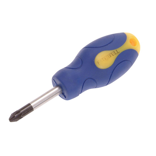 Soft Grip Stubby Screwdriver Pozidriv Tip PZ2 x 38mm