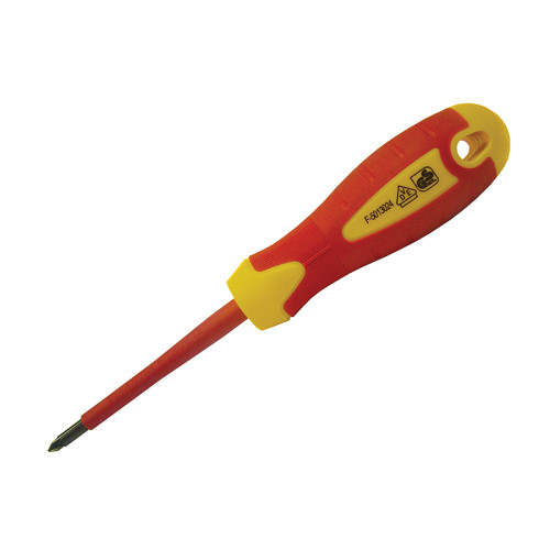 VDE Soft Grip Screwdriver Phillips Tip PH1 x 80mm