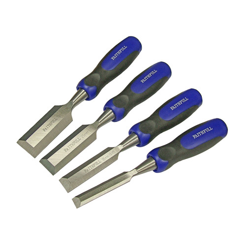 Bevel Edge Butt Chisel Set, 4 Piece