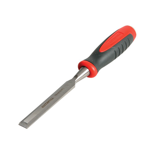 Bevel Edge Chisel Red Soft Grip 6mm (1/4in)