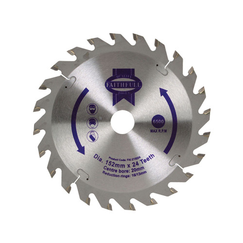 TCT Circular Saw Blade 152 x 20mm x 24T POS