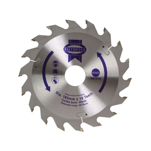 TCT Circular Saw Blade 165 x 30mm x 18T POS