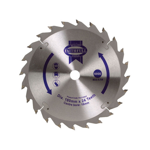 TCT Circular Saw Blade 180 x 16mm x 24T POS