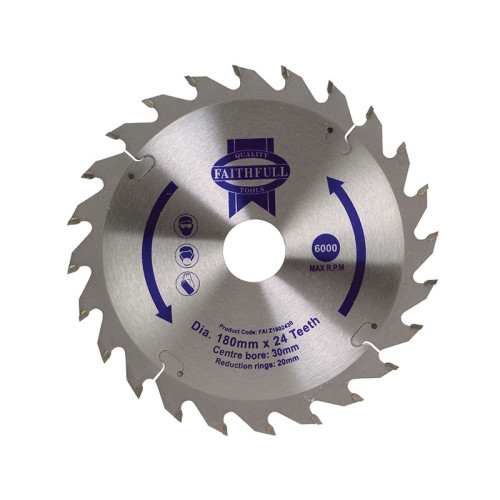 TCT Circular Saw Blade 180 x 30mm x 24T POS