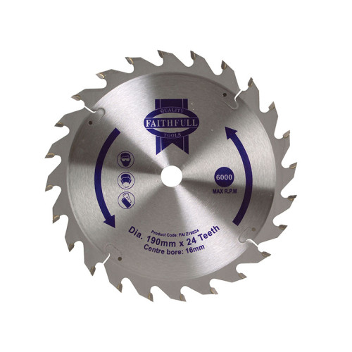 TCT Circular Saw Blade 190 x 16mm x 24T POS