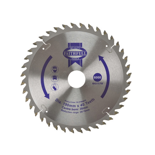 TCT Circular Saw Blade 190 x 30mm x 40T POS