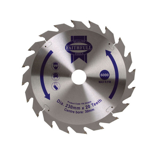 TCT Circular Saw Blade 230 x 30mm x 20T POS