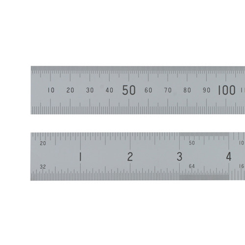 Satin Chrome Rule 150mm/6in