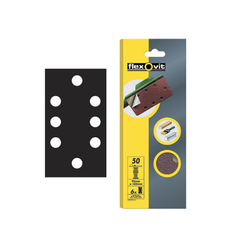 1/3 Sanding Sheets Quick-Release Medium 80 Grit (Pack 6)