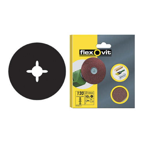 Drill Mountable Disc 125mm Medium 80G (Pack 10)