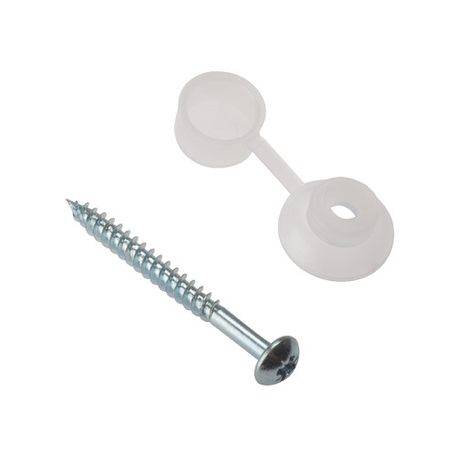 Corrugated Roofing Screw Round Head Pozi ZP 5mm x 50mm Bag 10