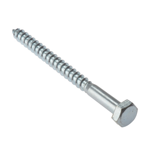 Coach Screw Hexagon Head Single Thread ZP M8 x 60mm Bag 10